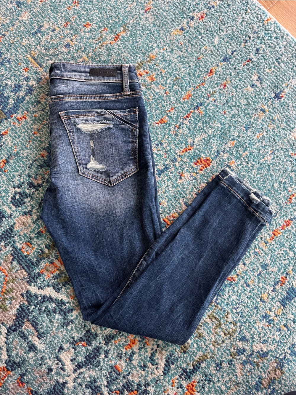 Buckle Black Skinny Jeans